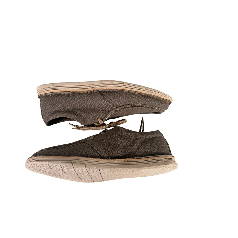 Clarks Men's Forge Run Moc-Toe‎ Leather Cushioned Slip On Shoes Olive Size 9